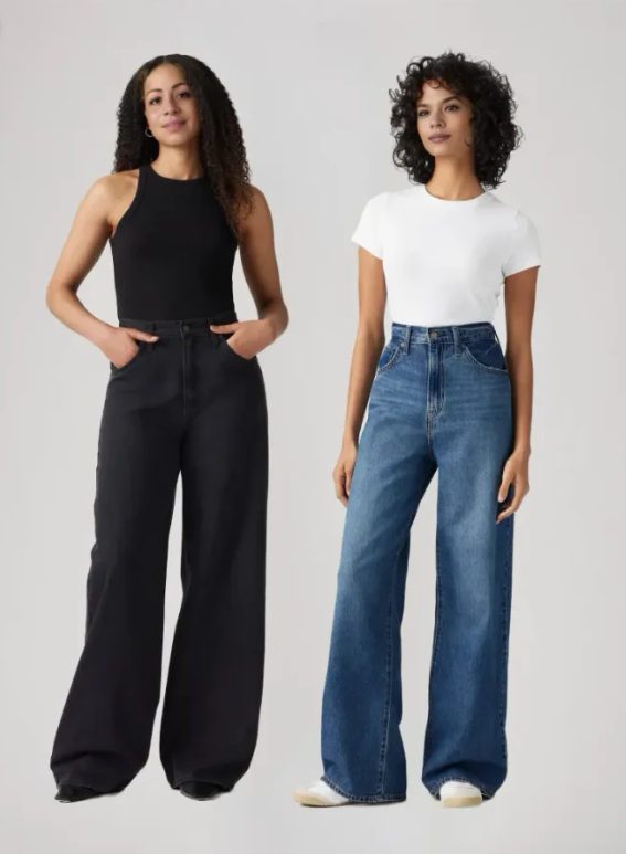 Adjustable Womens Cinch Baggy Jeans