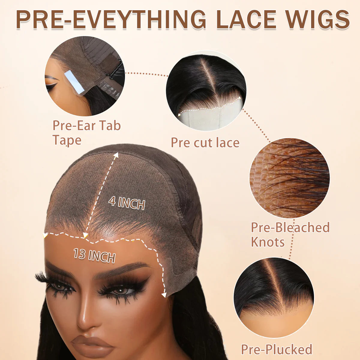 300% Density Luxury Deep Wave Virgin Human Hair HD Lace Wig Super Double Drawn Level - Amanda Hair