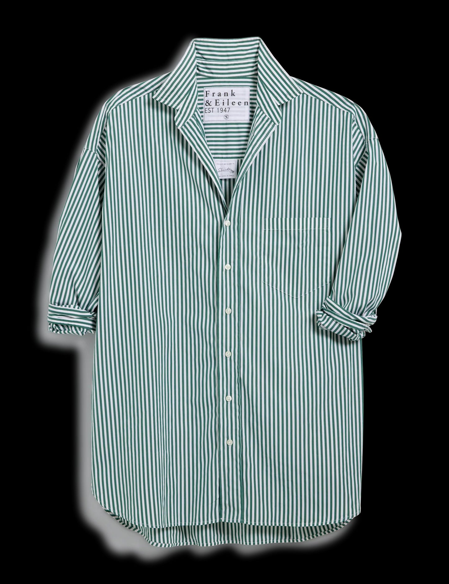 SHIRLEY Green Stripe, Superluxe