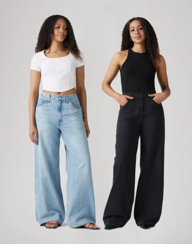 Adjustable Womens Cinch Baggy Jeans