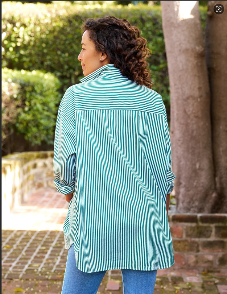 SHIRLEY Green Stripe, Superluxe