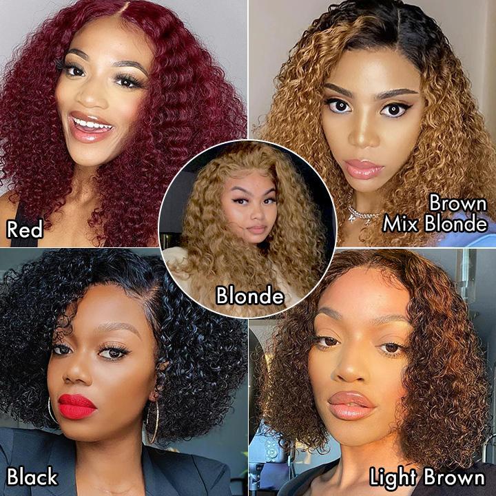 New Curly Bob Wig Natural Hair