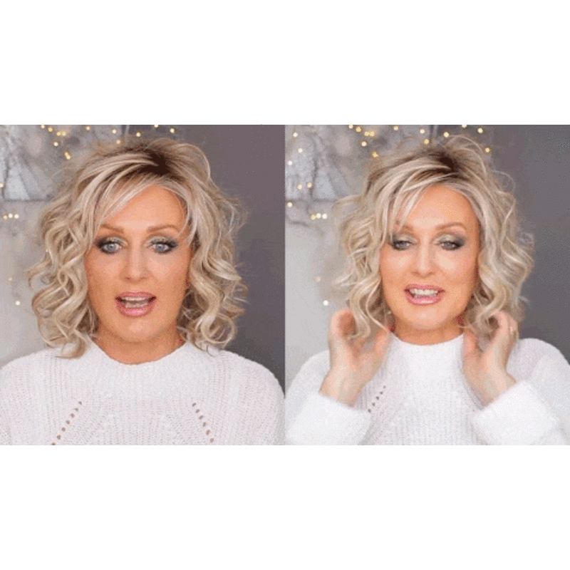 Aria New listing Natural Bob Curly Silk Top Base Hair Topper Easily blended with your own hair