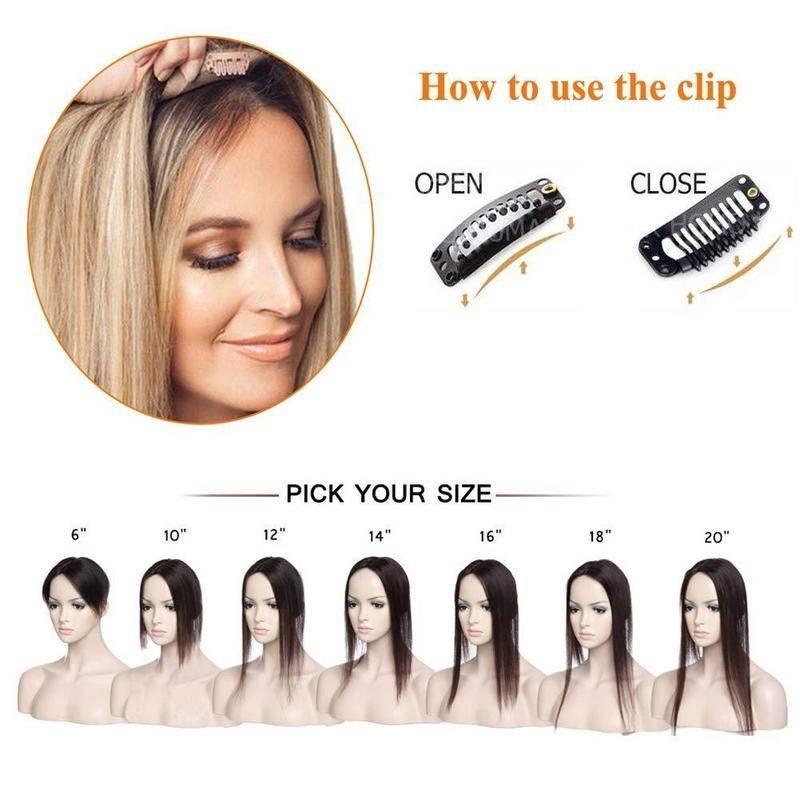 Short Natural Human Hair Toppers