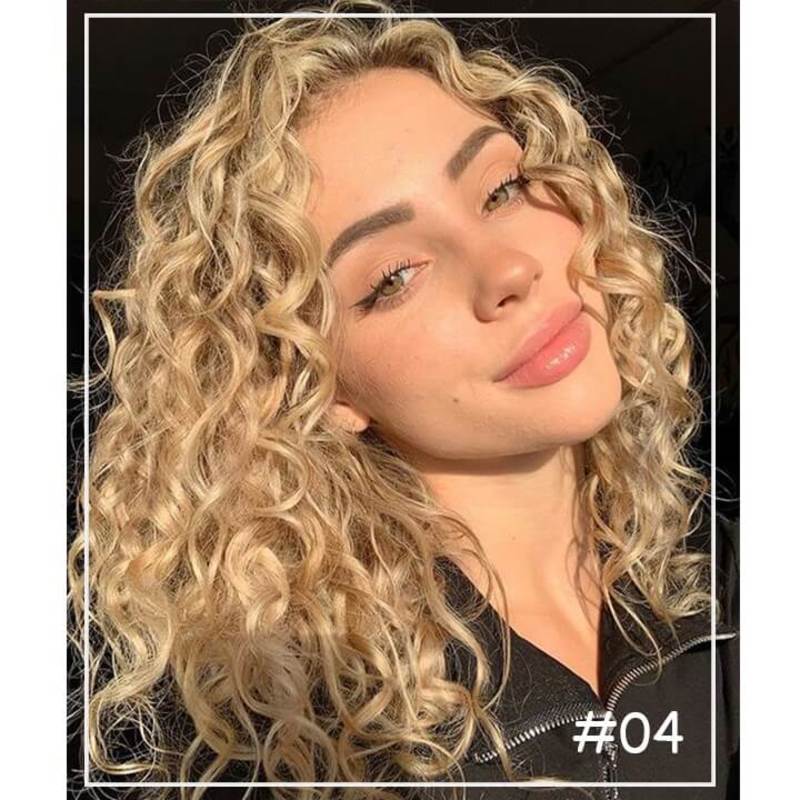 Aria New listing Natural Bob Curly Silk Top Base Hair Topper Easily blended with your own hair