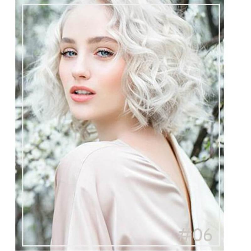 Aria New listing Natural Bob Curly Silk Top Base Hair Topper Easily blended with your own hair