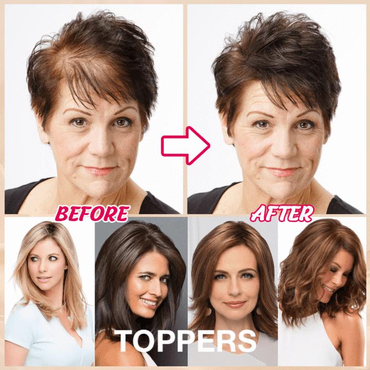 Short Natural Human Hair Toppers