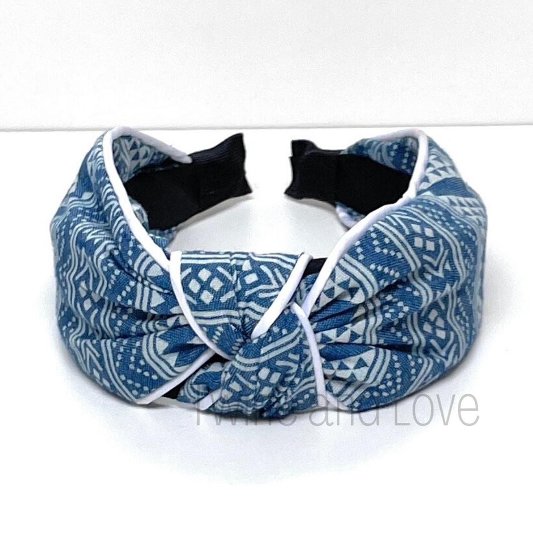 Asa Denim Top Knotted Headband