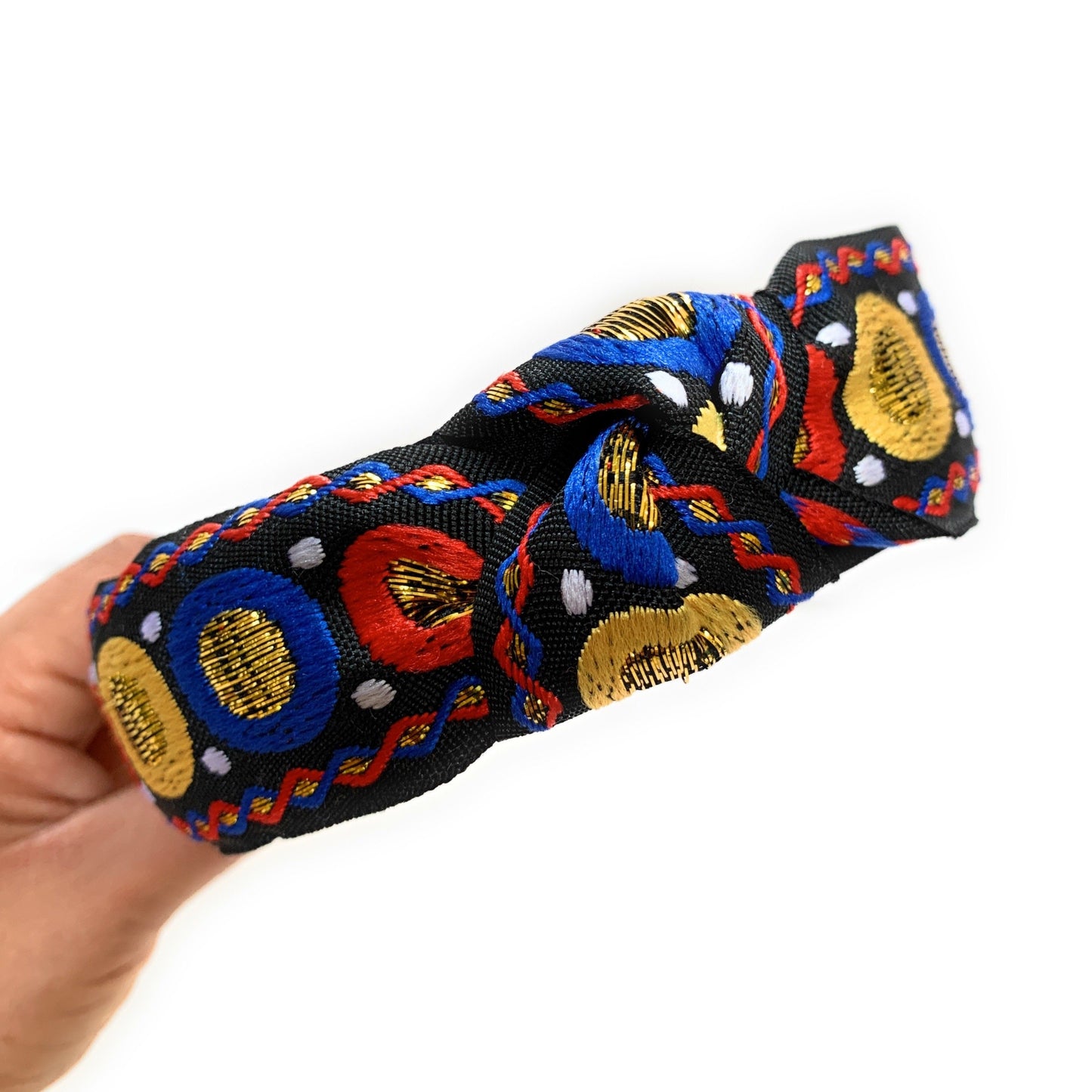 Embroidered Knot Headband (Akna)