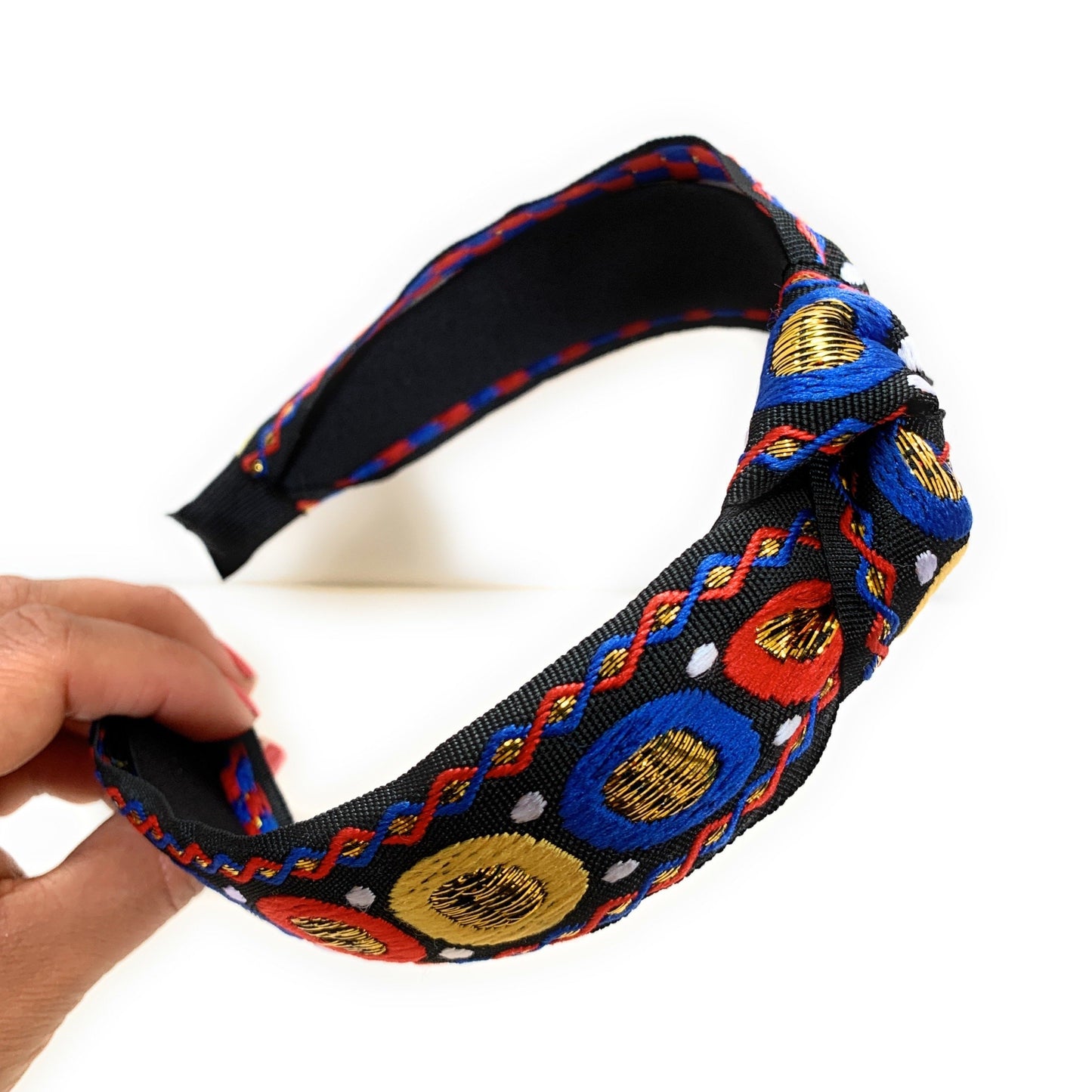 Embroidered Knot Headband (Akna)