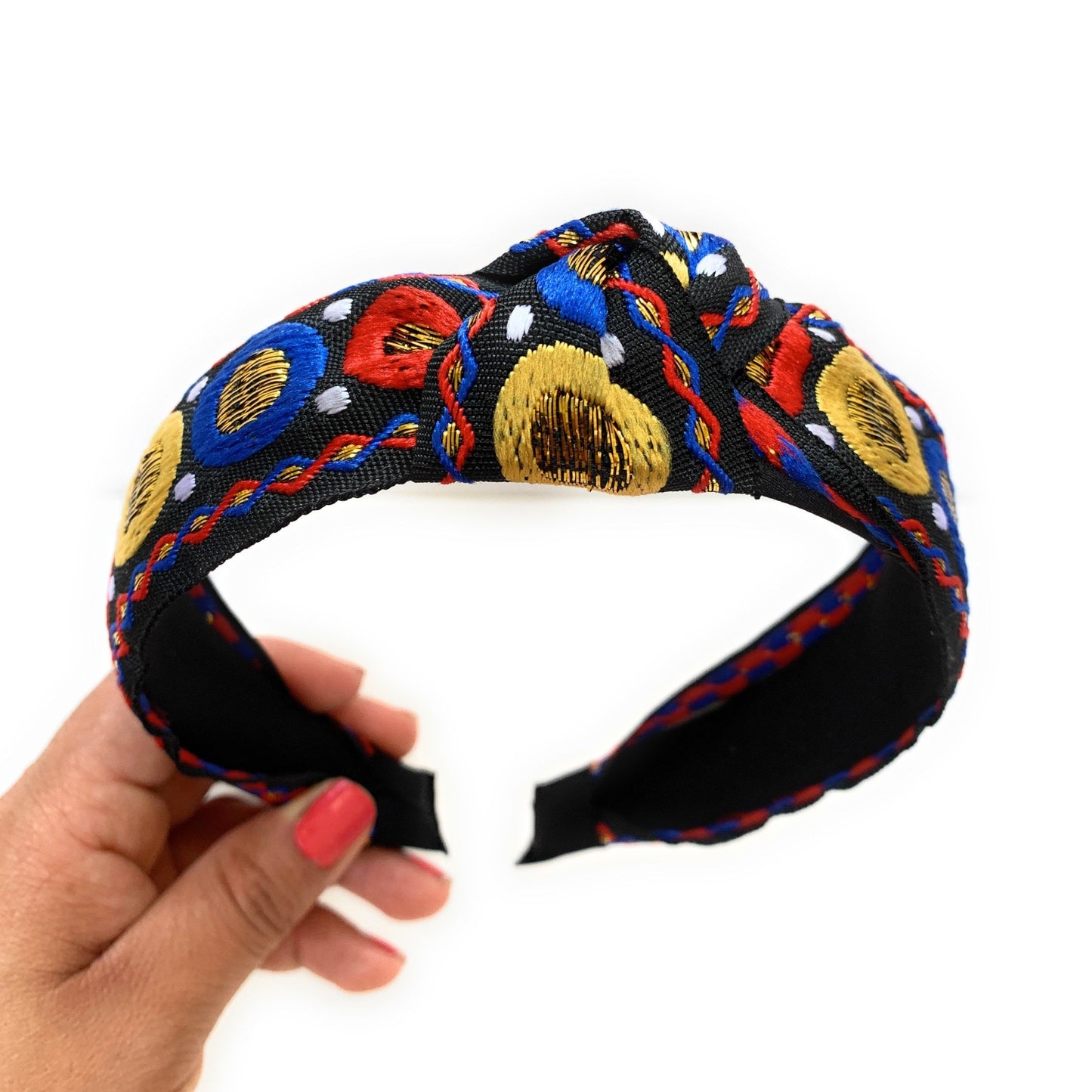 Embroidered Knot Headband (Akna)