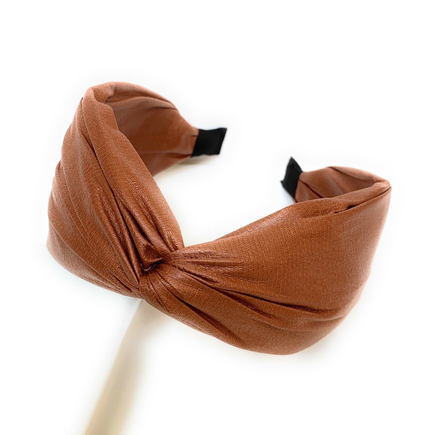 Faux Leather Twist Headband