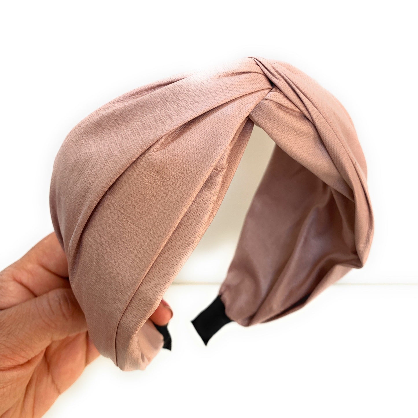 Faux Leather Twist Headband