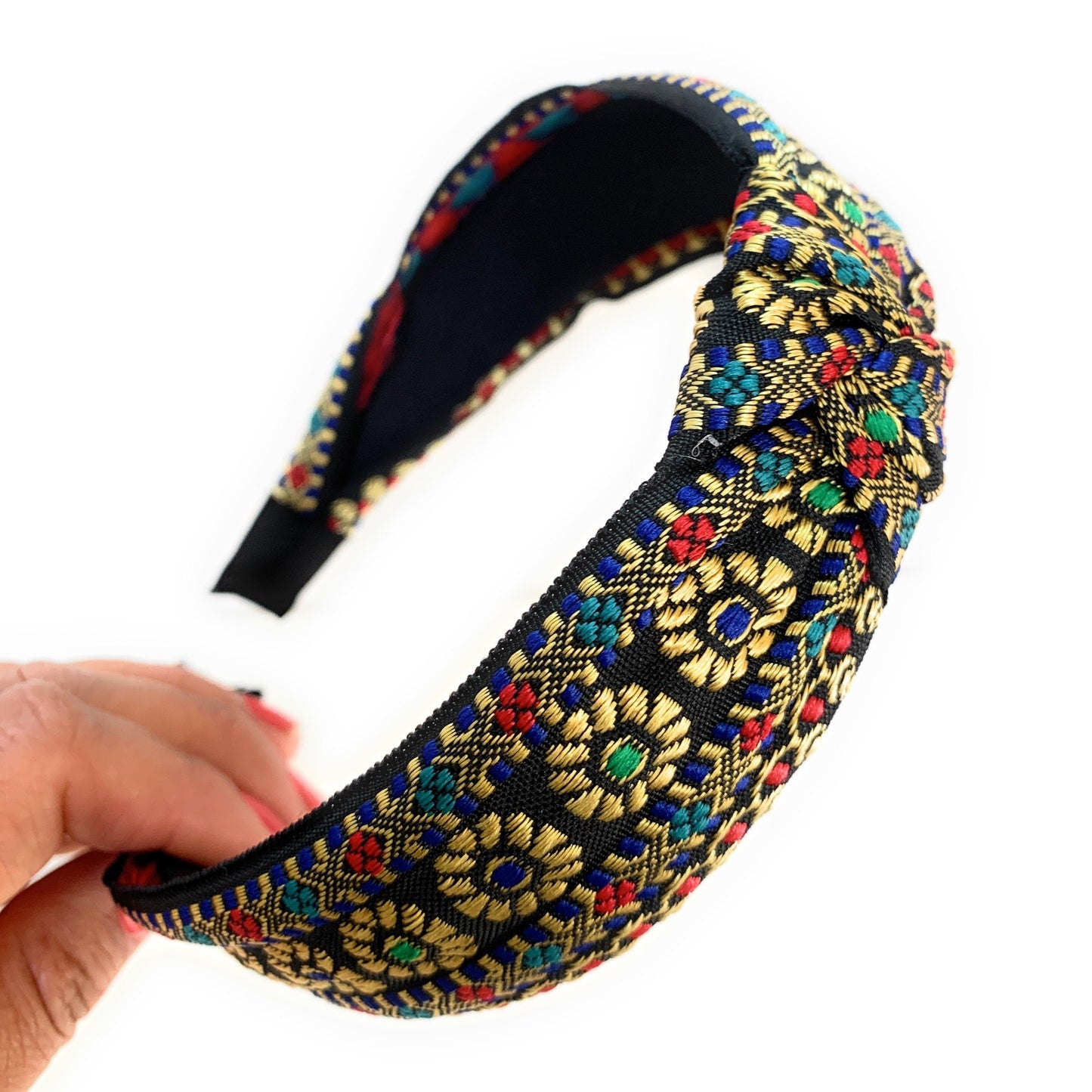 Embroidered Knot Headband (Colel)