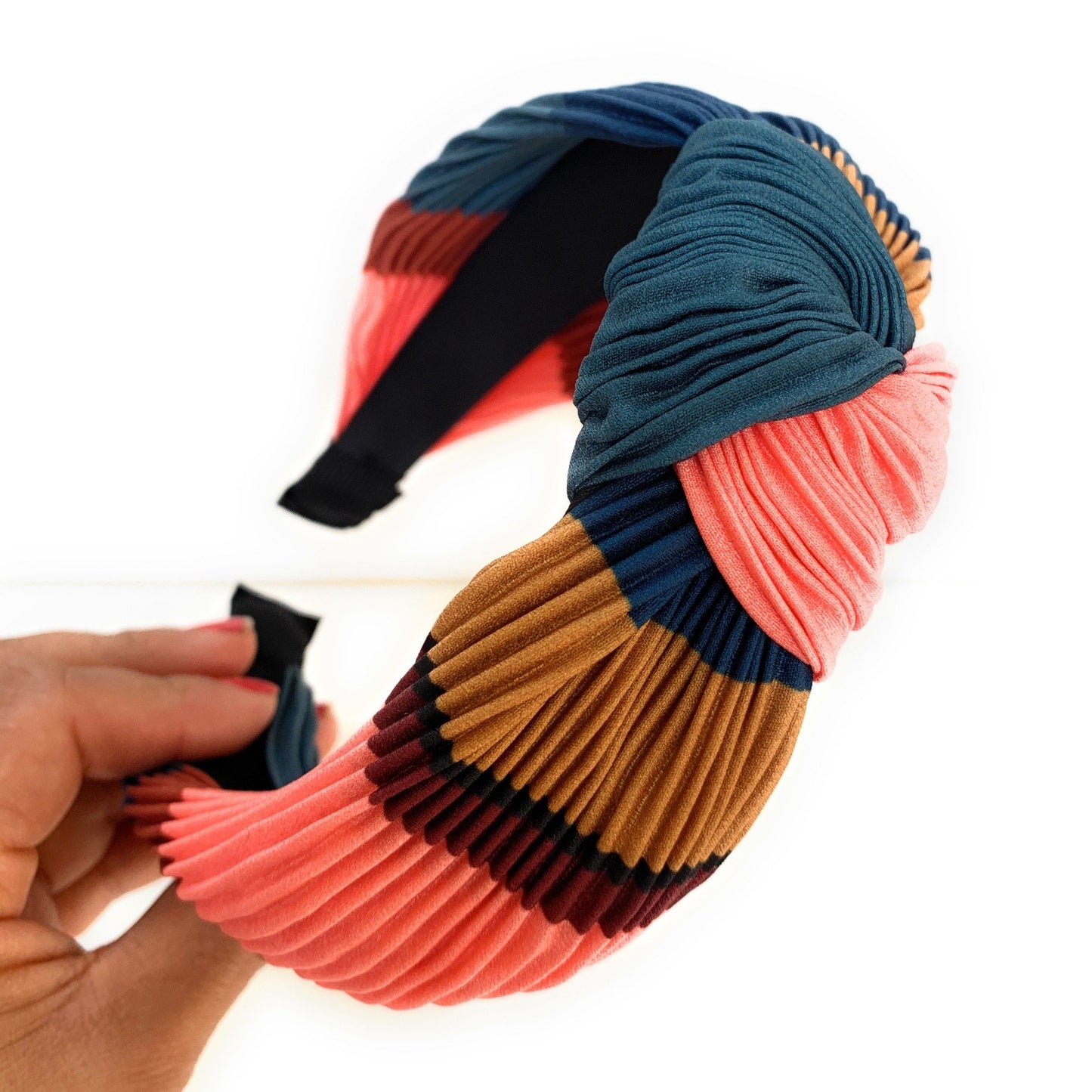 Cora Knotted Headband (Coral)