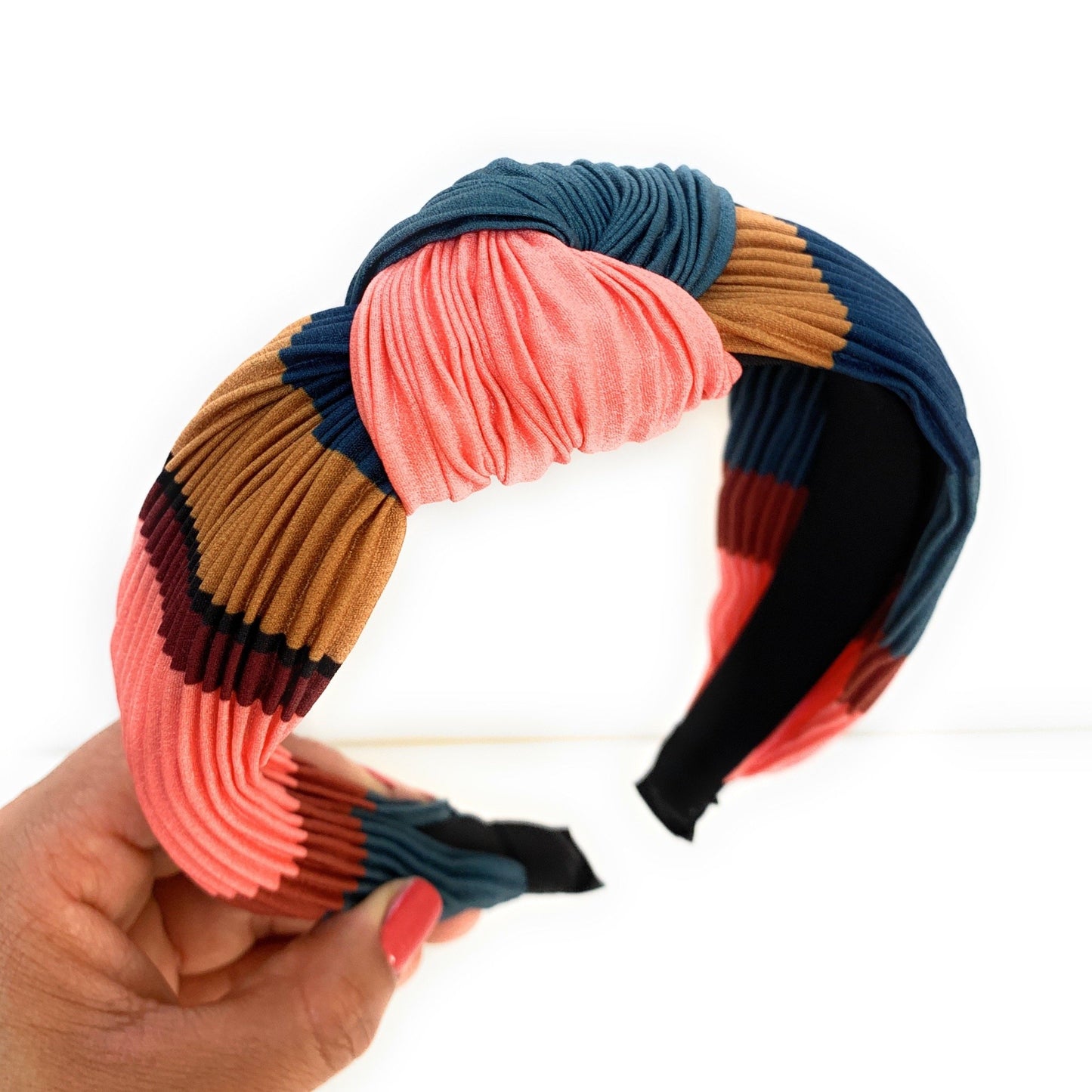 Cora Knotted Headband (Coral)
