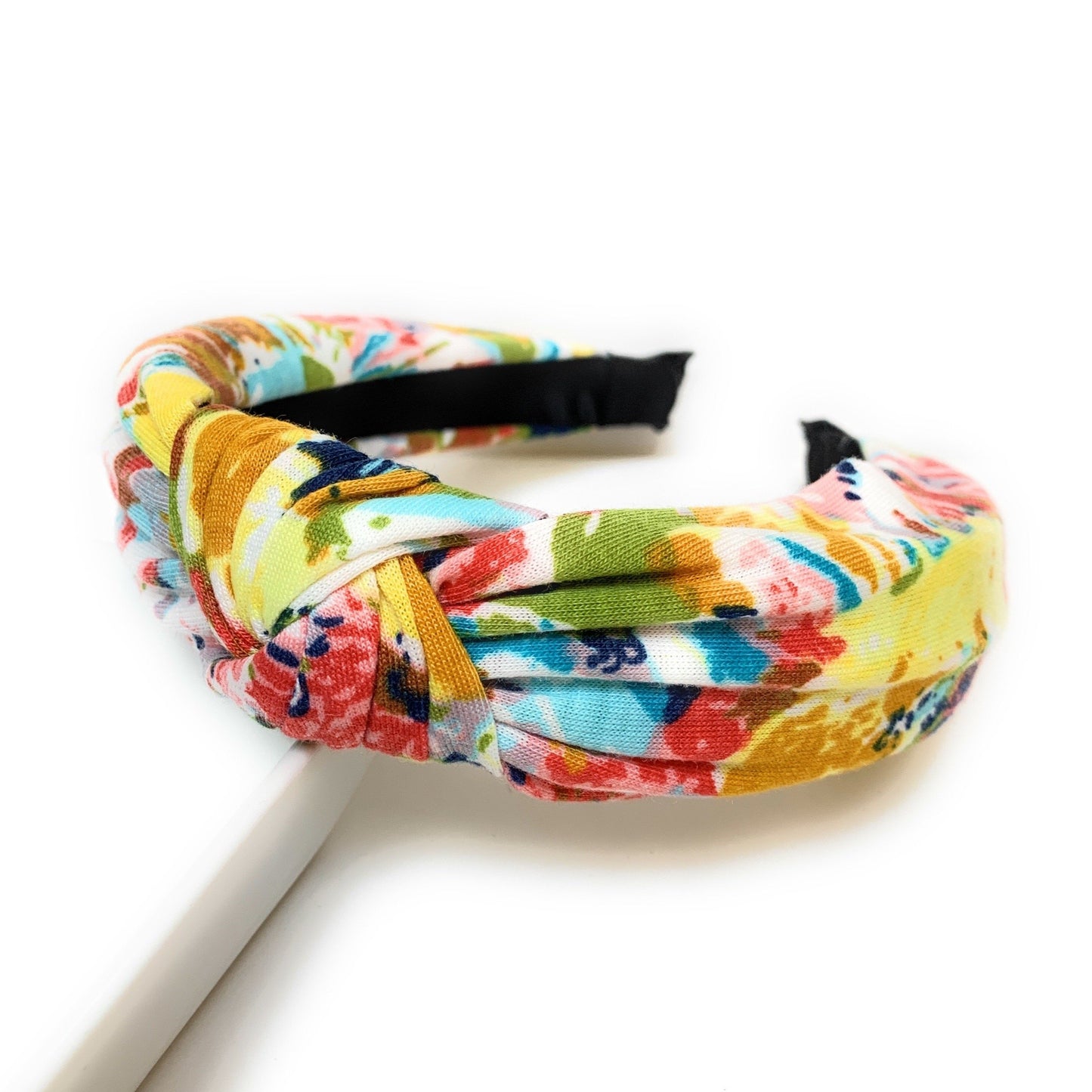 Bright Floral Top Knot Headband