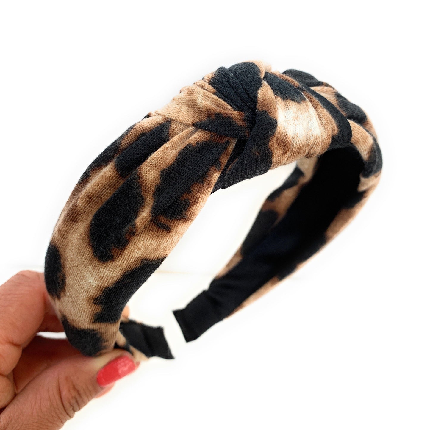 Leopard Top Knot Headband