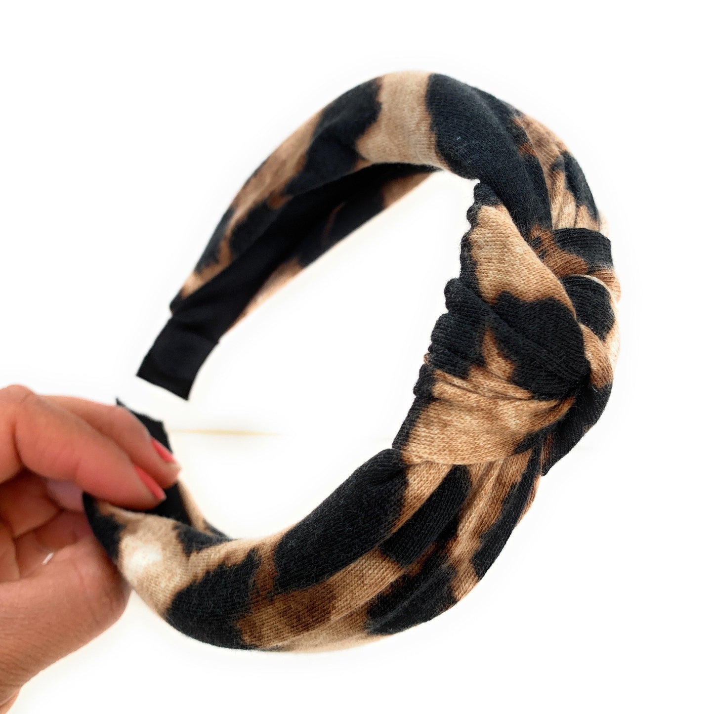 Leopard Top Knot Headband