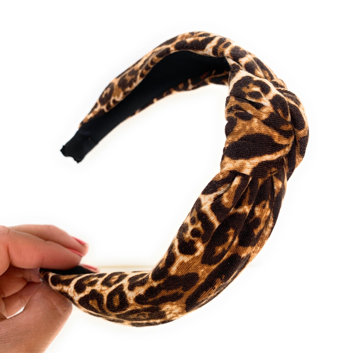 Baby Leopard Top Knot Headband