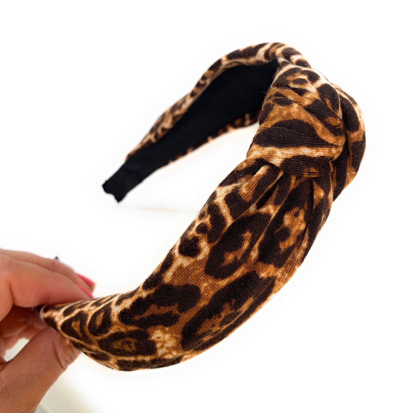 Baby Leopard Top Knot Headband