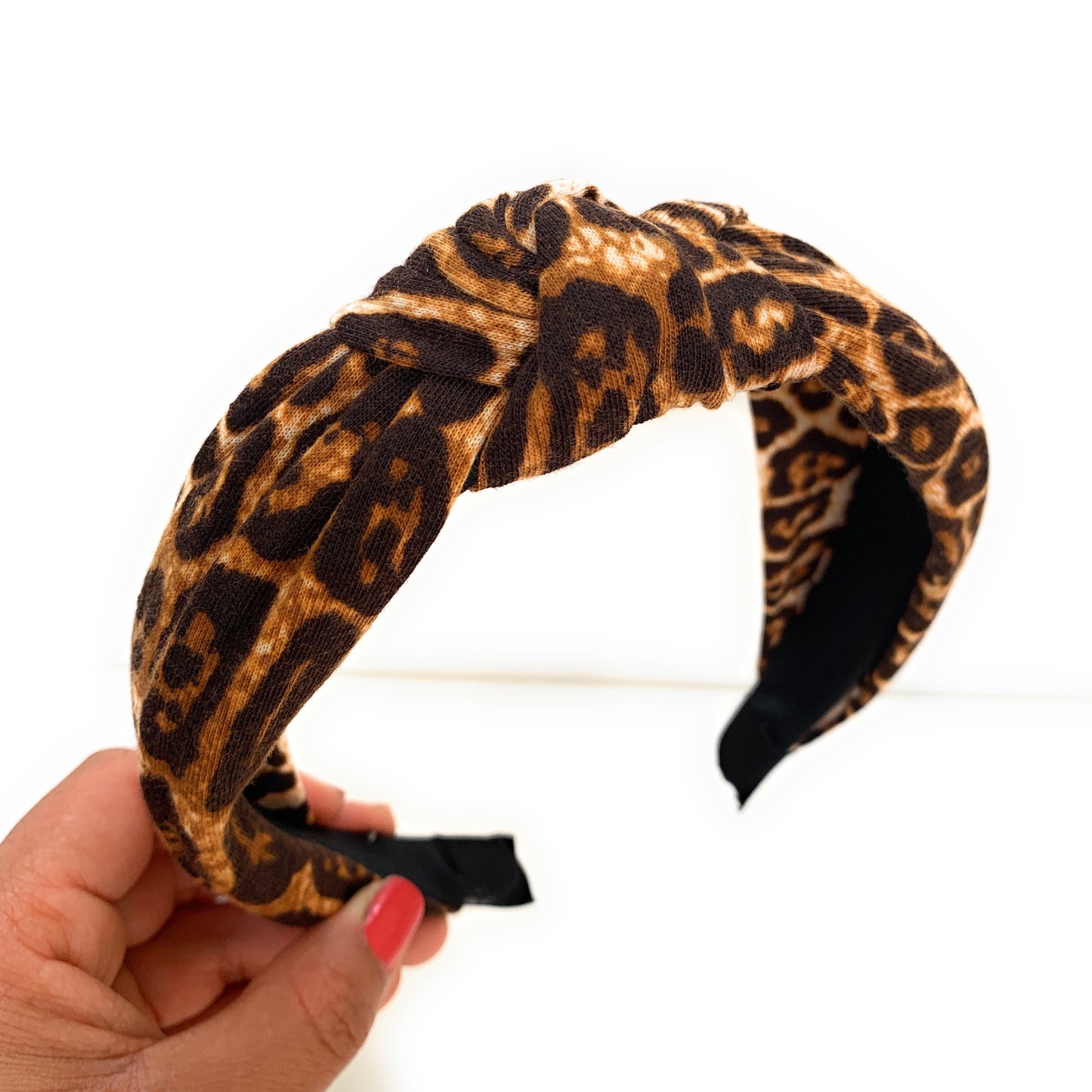 Baby Leopard Top Knot Headband