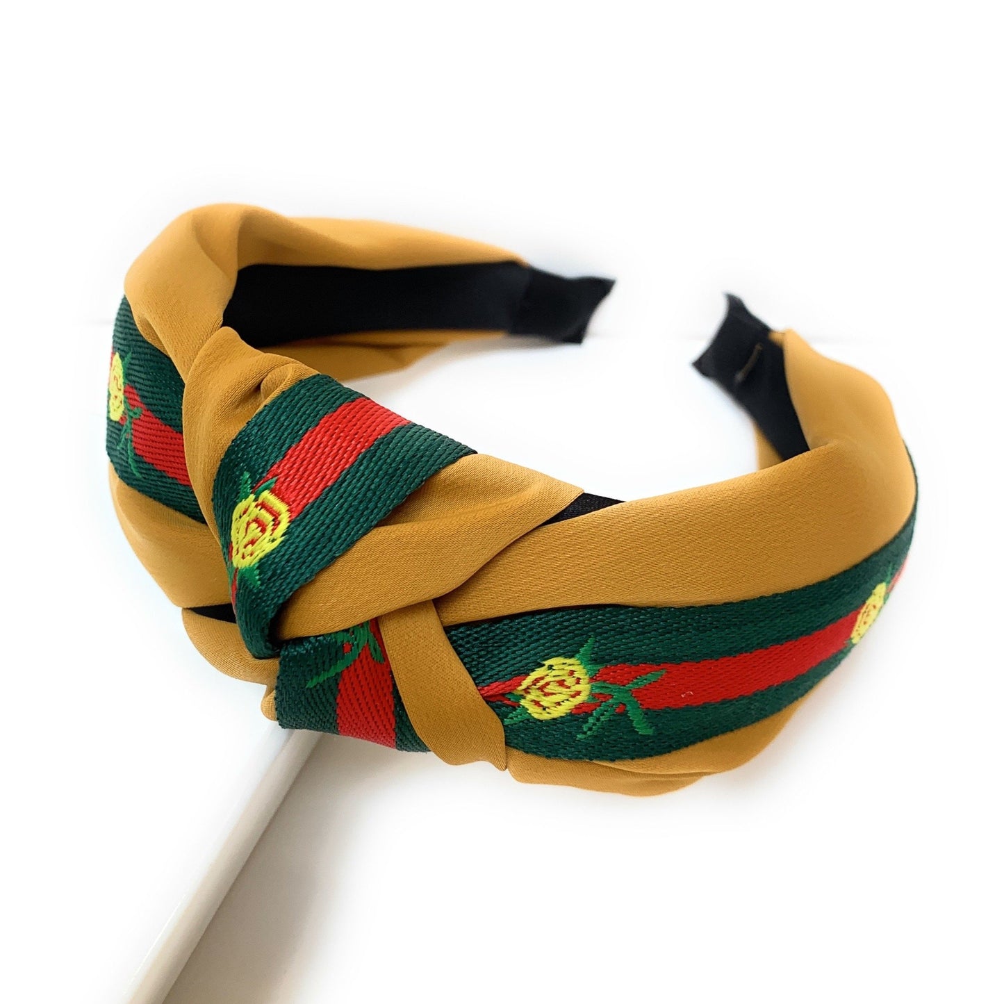 Rose Striped Ribbon Knot Headband (more colors)