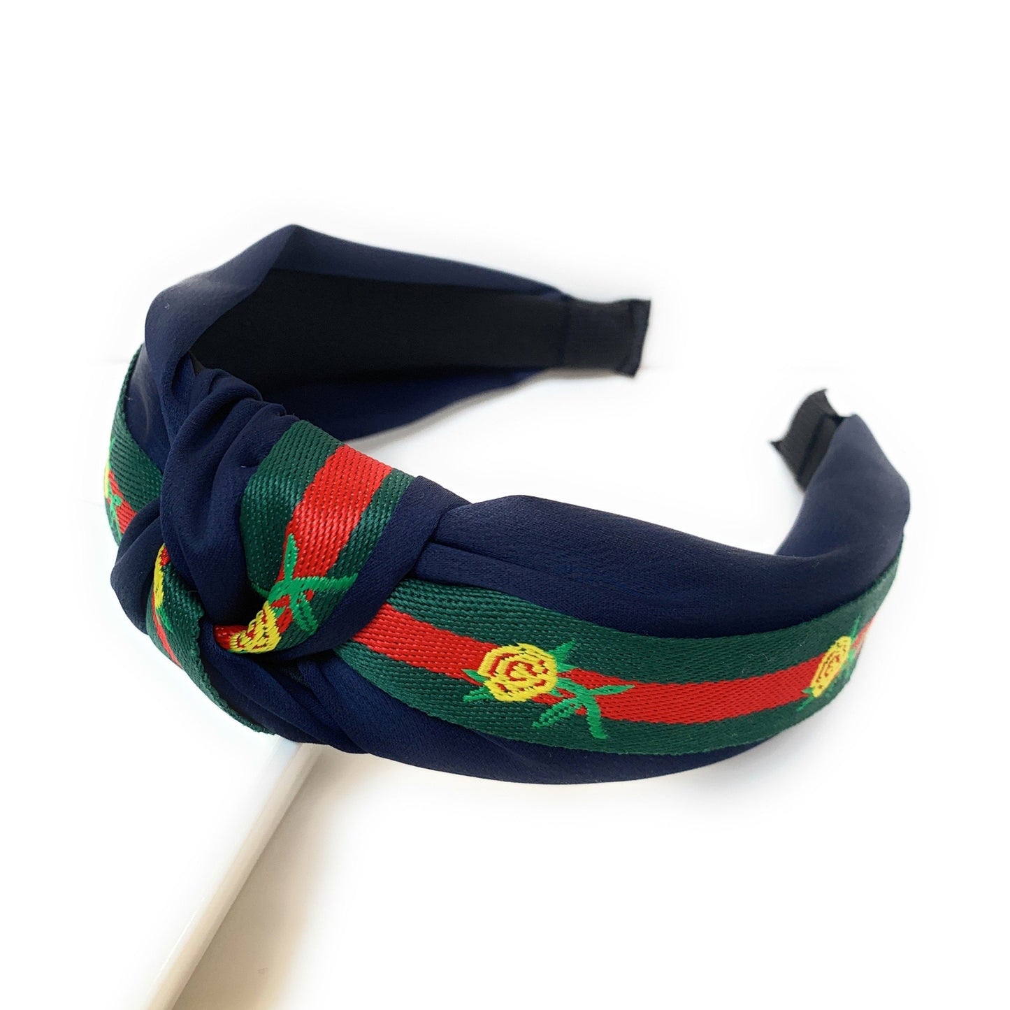 Rose Striped Ribbon Knot Headband (more colors)