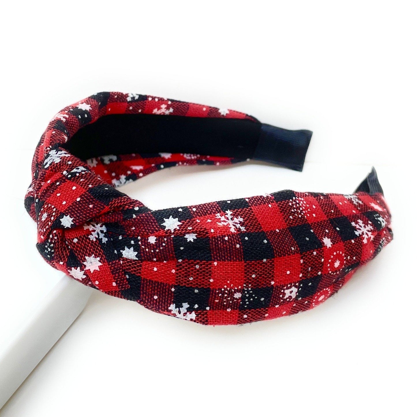 Buffalo Plaid Knot Headband