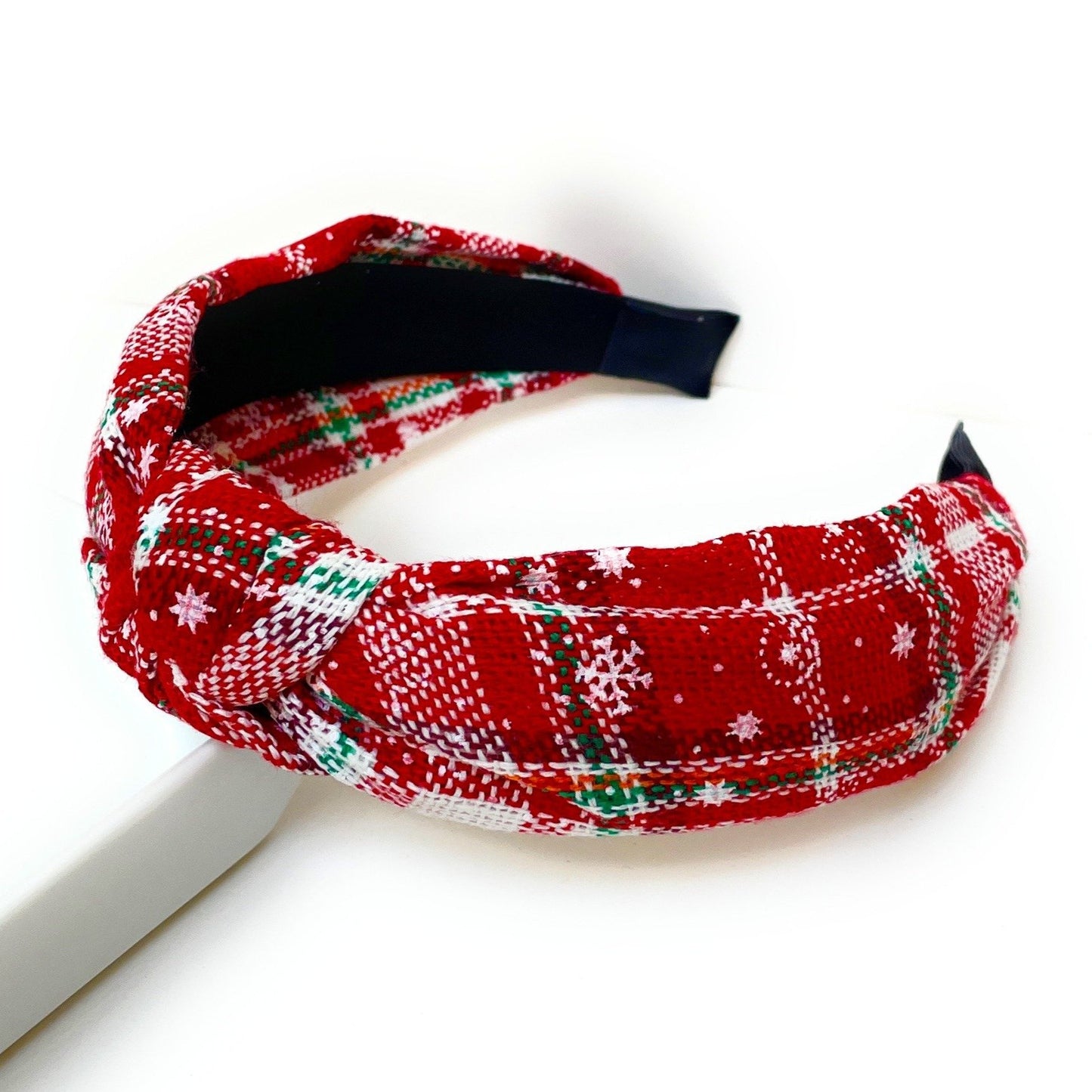 Holiday Lane Plaid Knot Headband