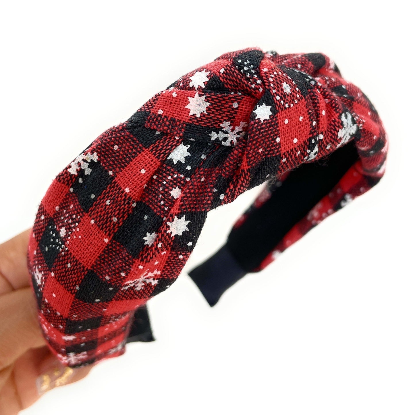 Buffalo Plaid Knot Headband