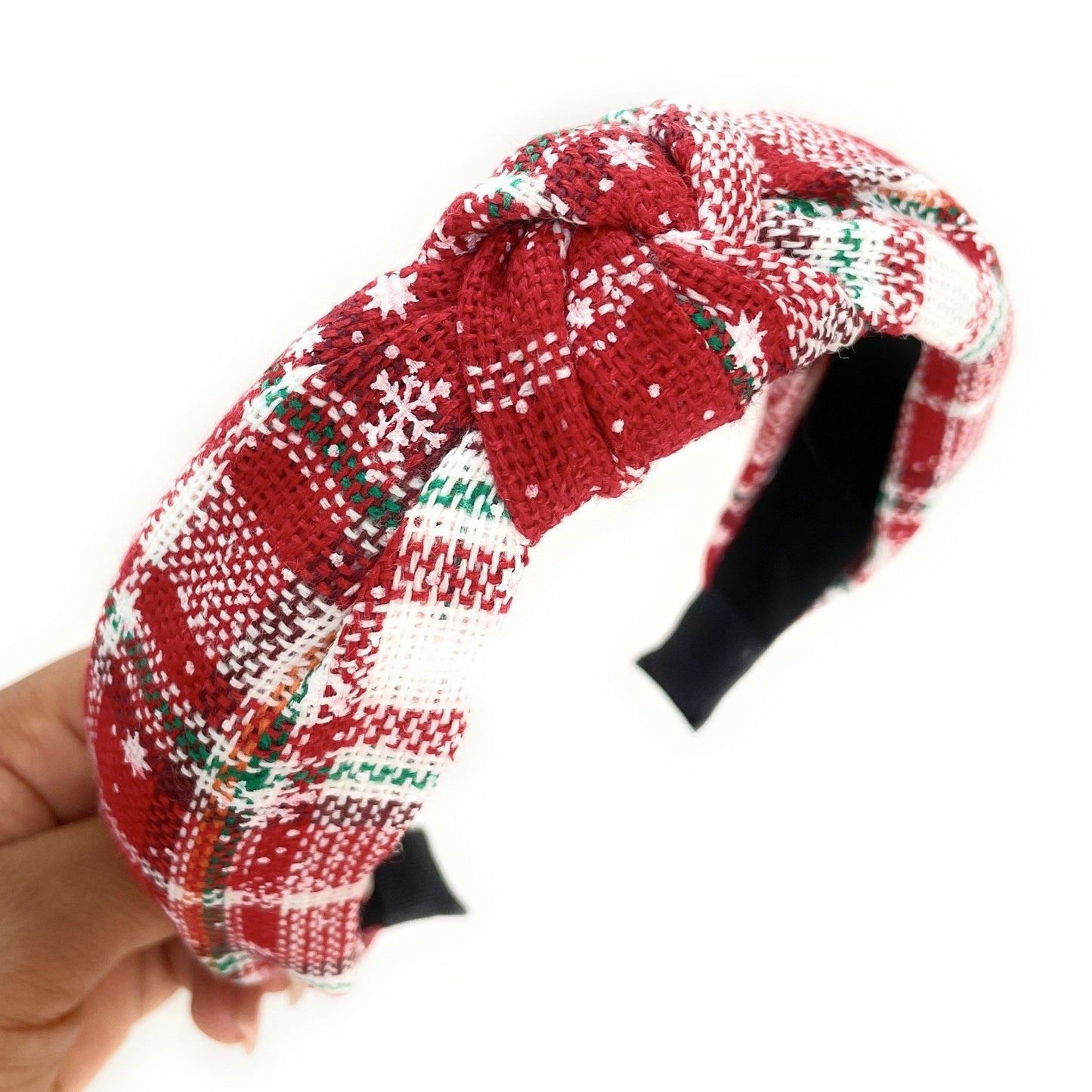Holiday Lane Plaid Knot Headband