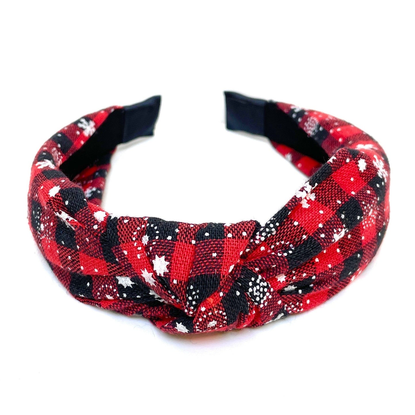 Buffalo Plaid Knot Headband