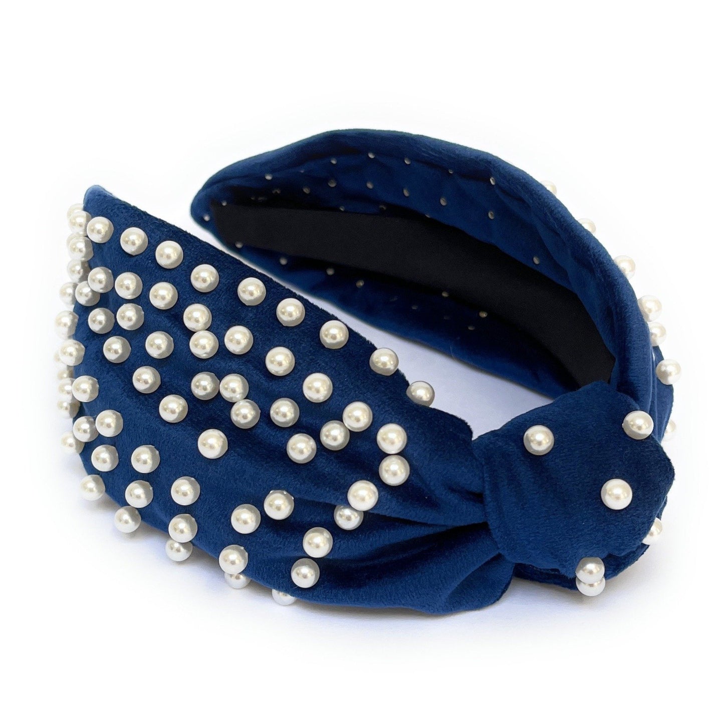 Velour Pearl Knot Headband