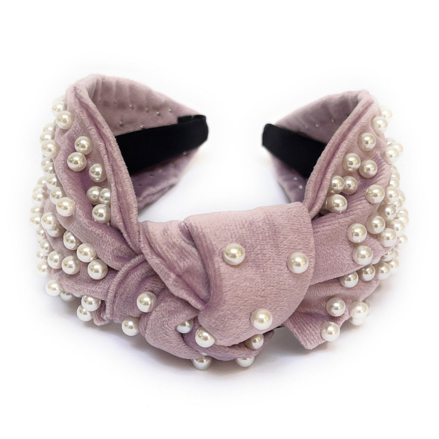 Velour Pearl Knot Headband