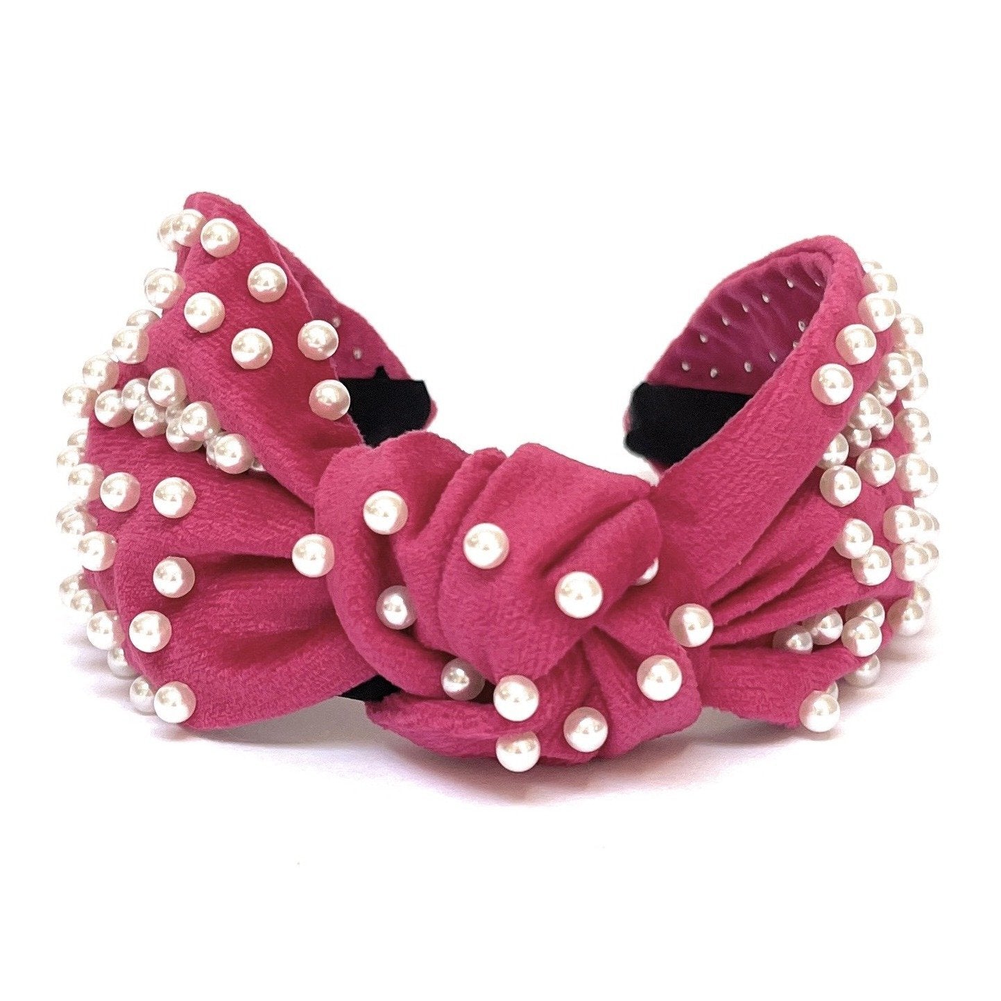Velour Pearl Knot Headband