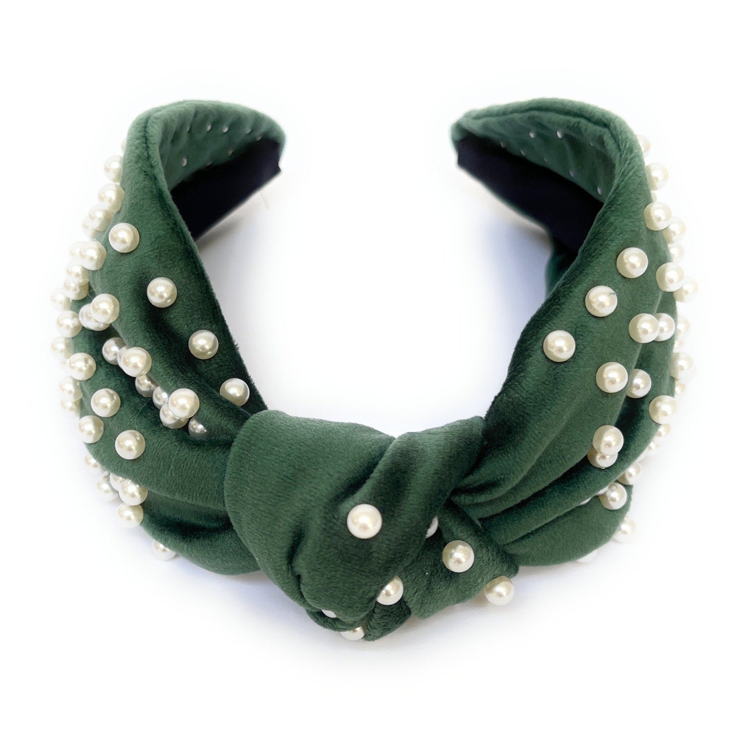 Velour Pearl Knot Headband