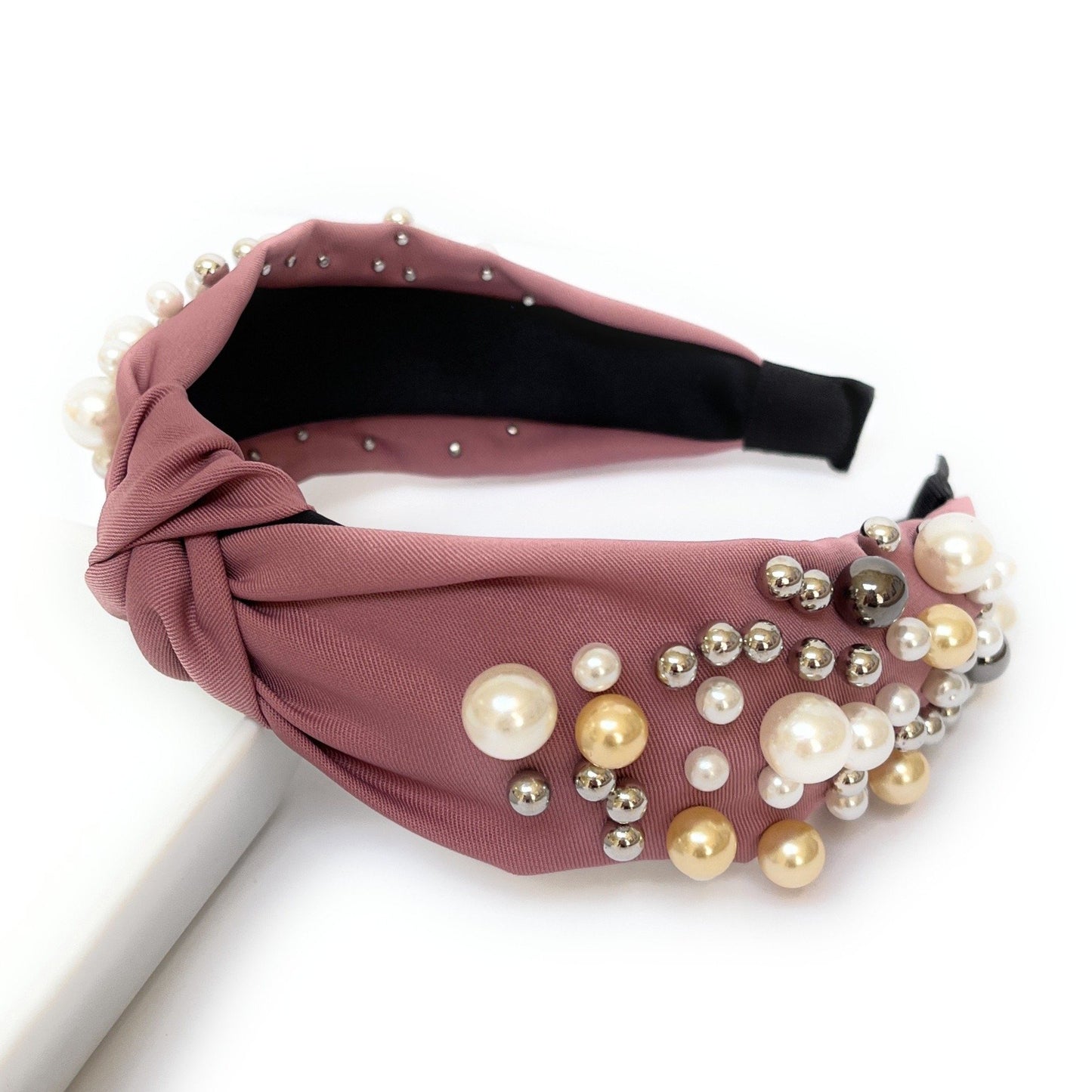 Pearl Cluster Knot Headband (more Colors)