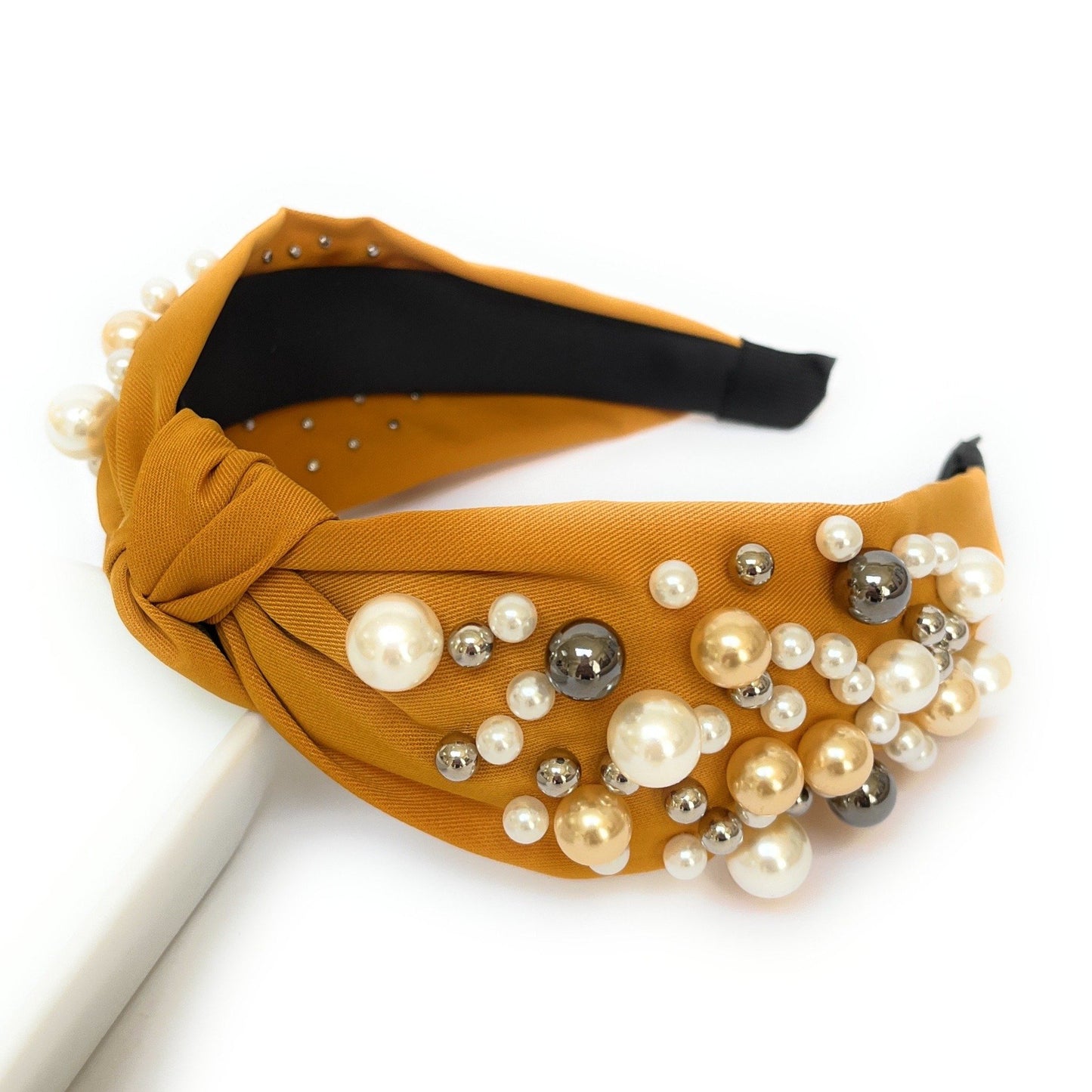Pearl Cluster Knot Headband (more Colors)