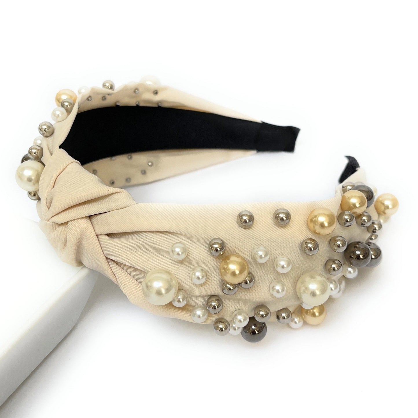 Pearl Cluster Knot Headband (more Colors)