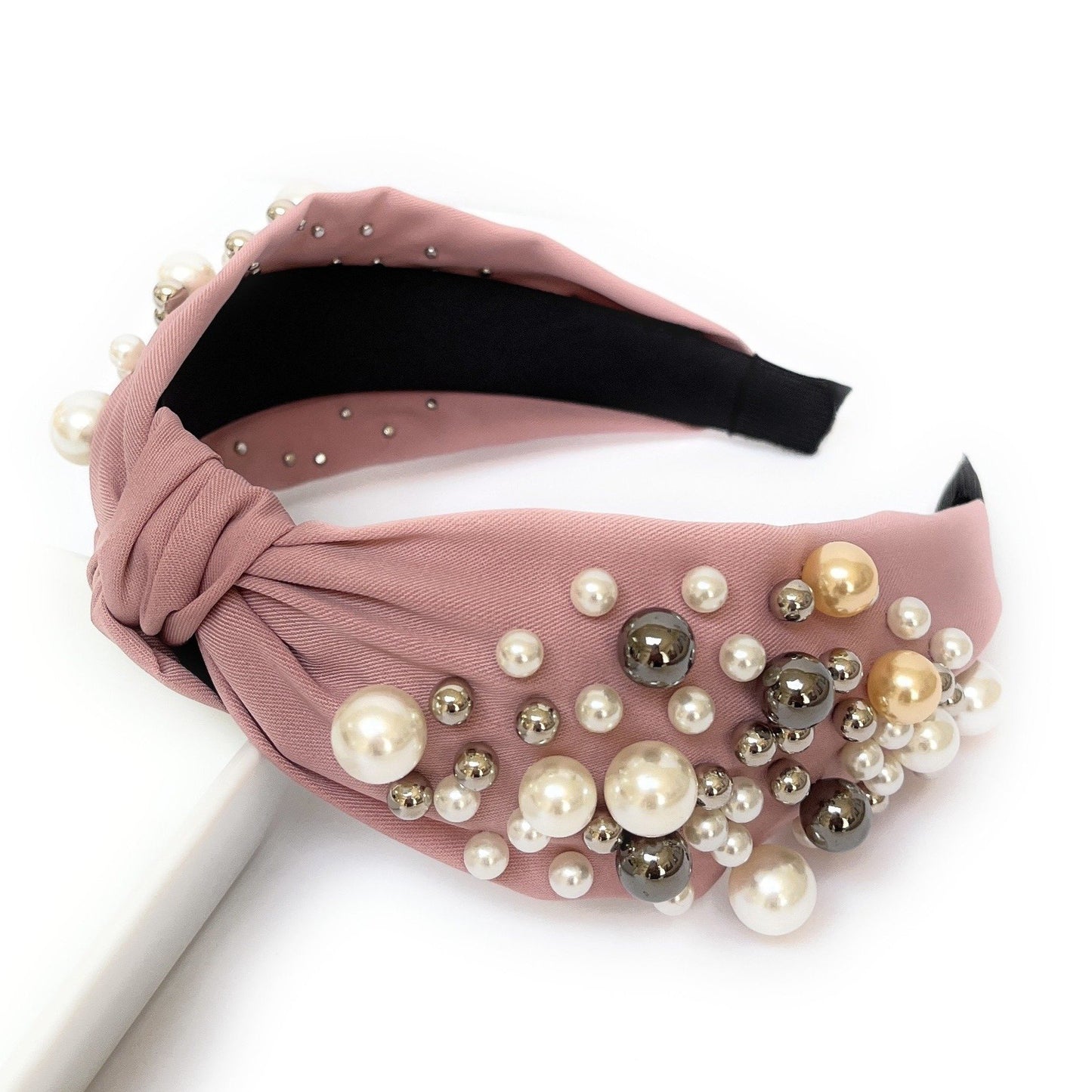 Pearl Cluster Knot Headband (more Colors)