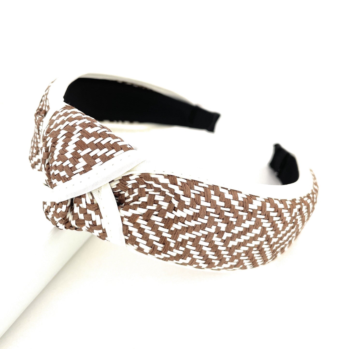 Top Knot Raffia Woven Headband