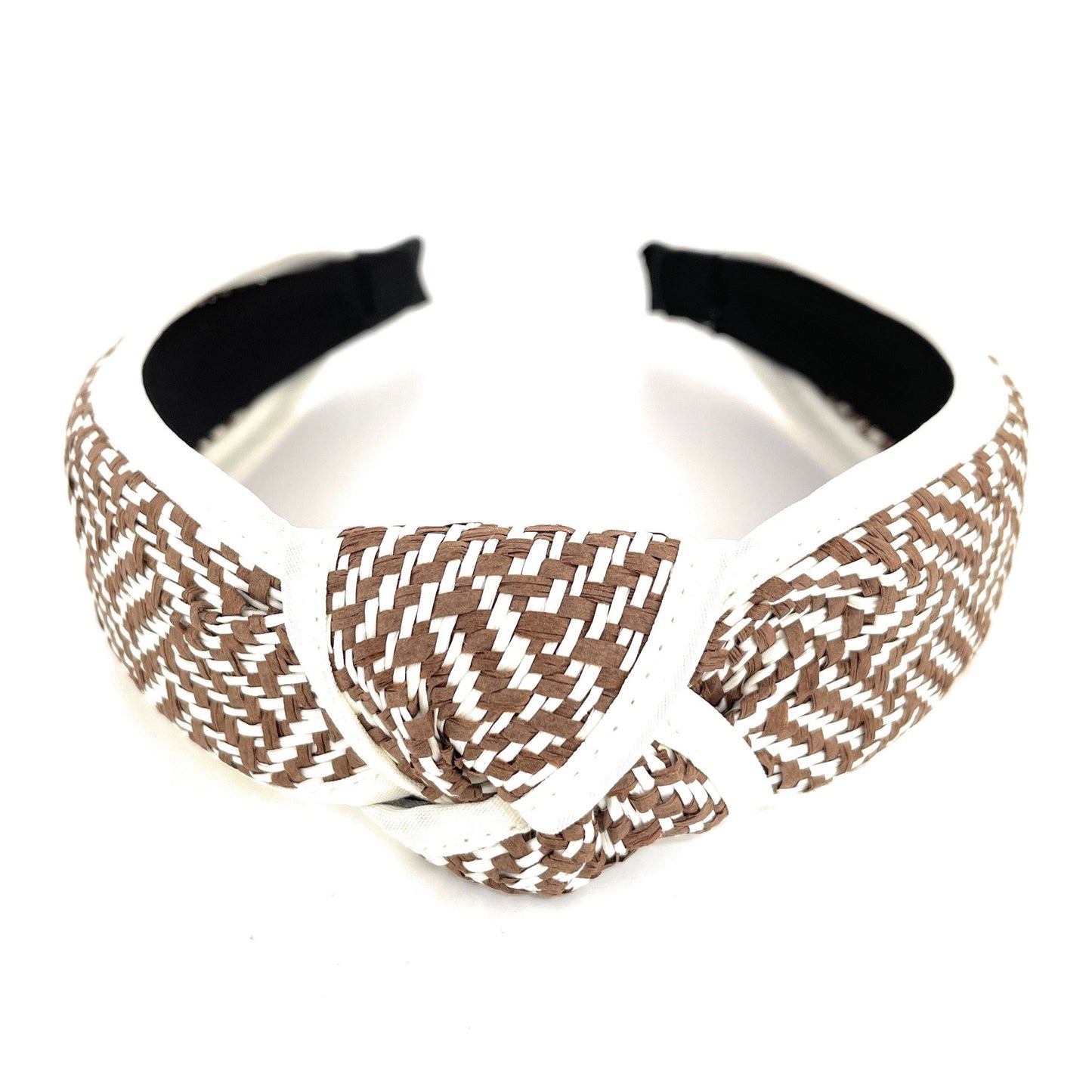 Top Knot Raffia Woven Headband