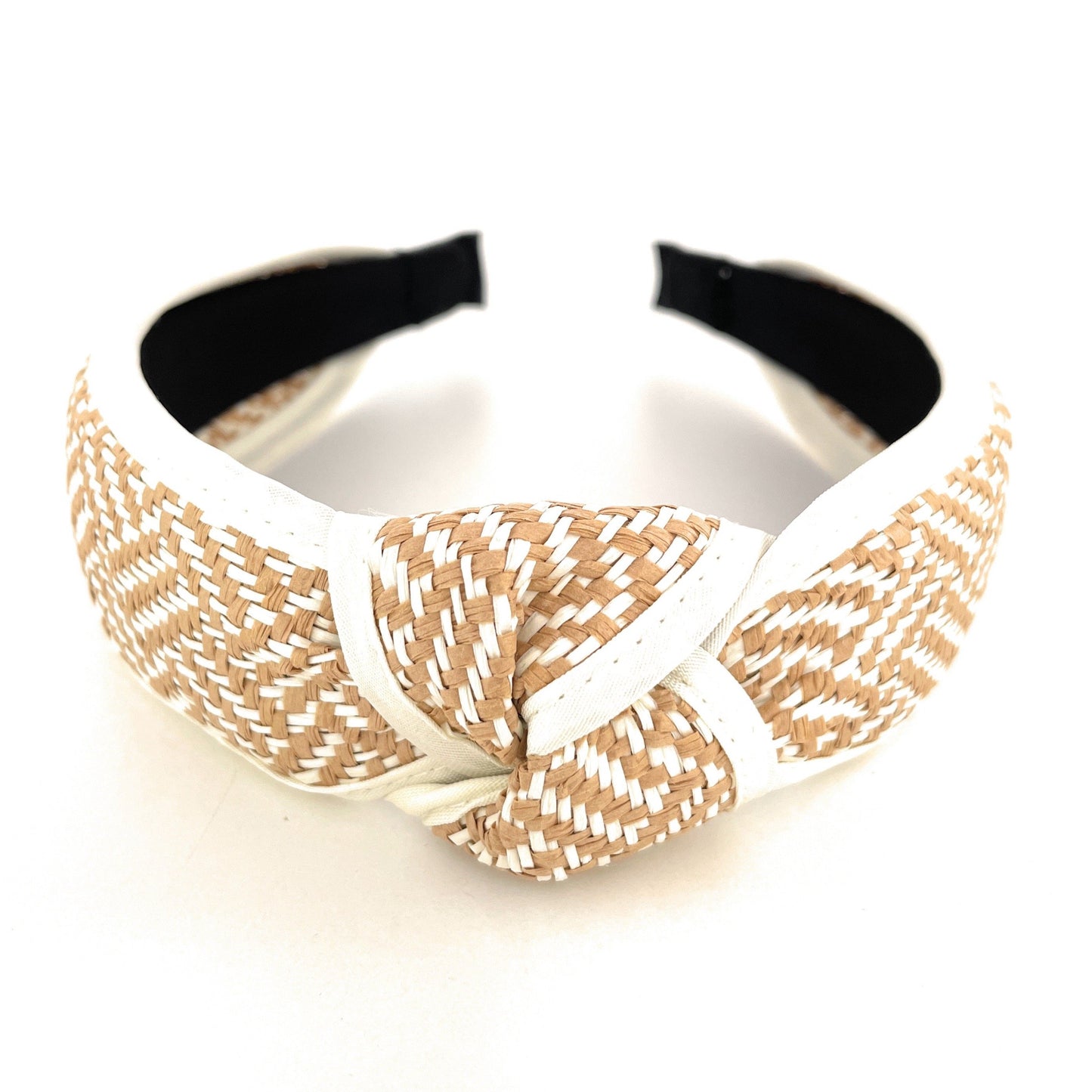 Top Knot Raffia Woven Headband