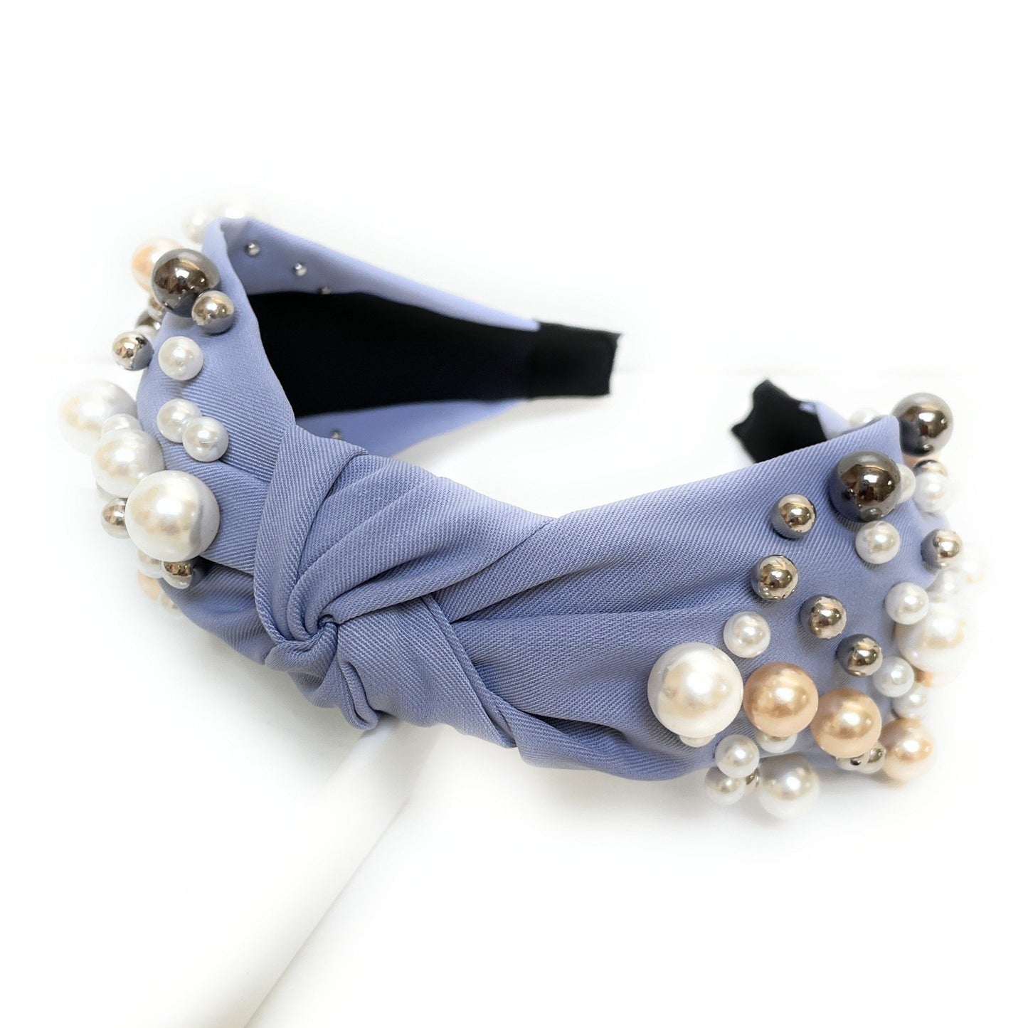 Pearl Cluster Knot Headband (more Colors)