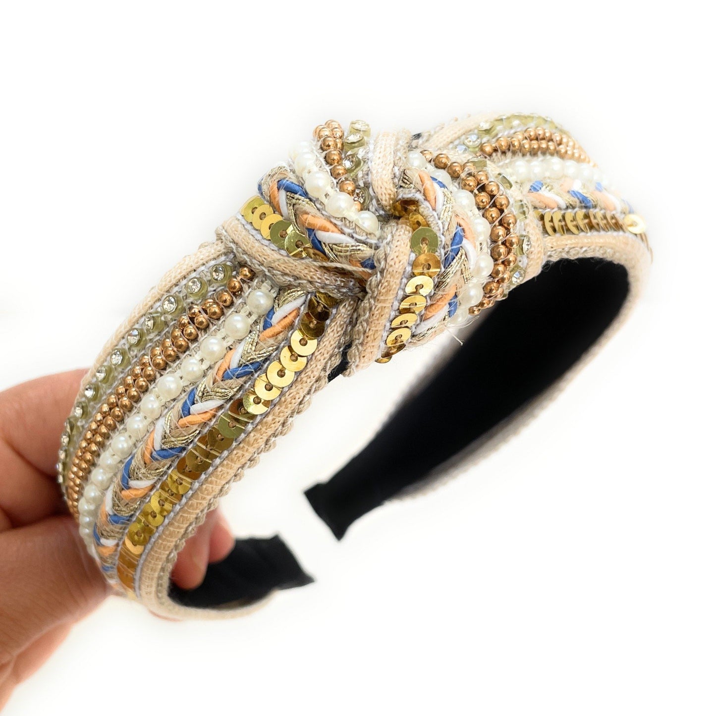 Top Knot Sequin Headband (more colors)