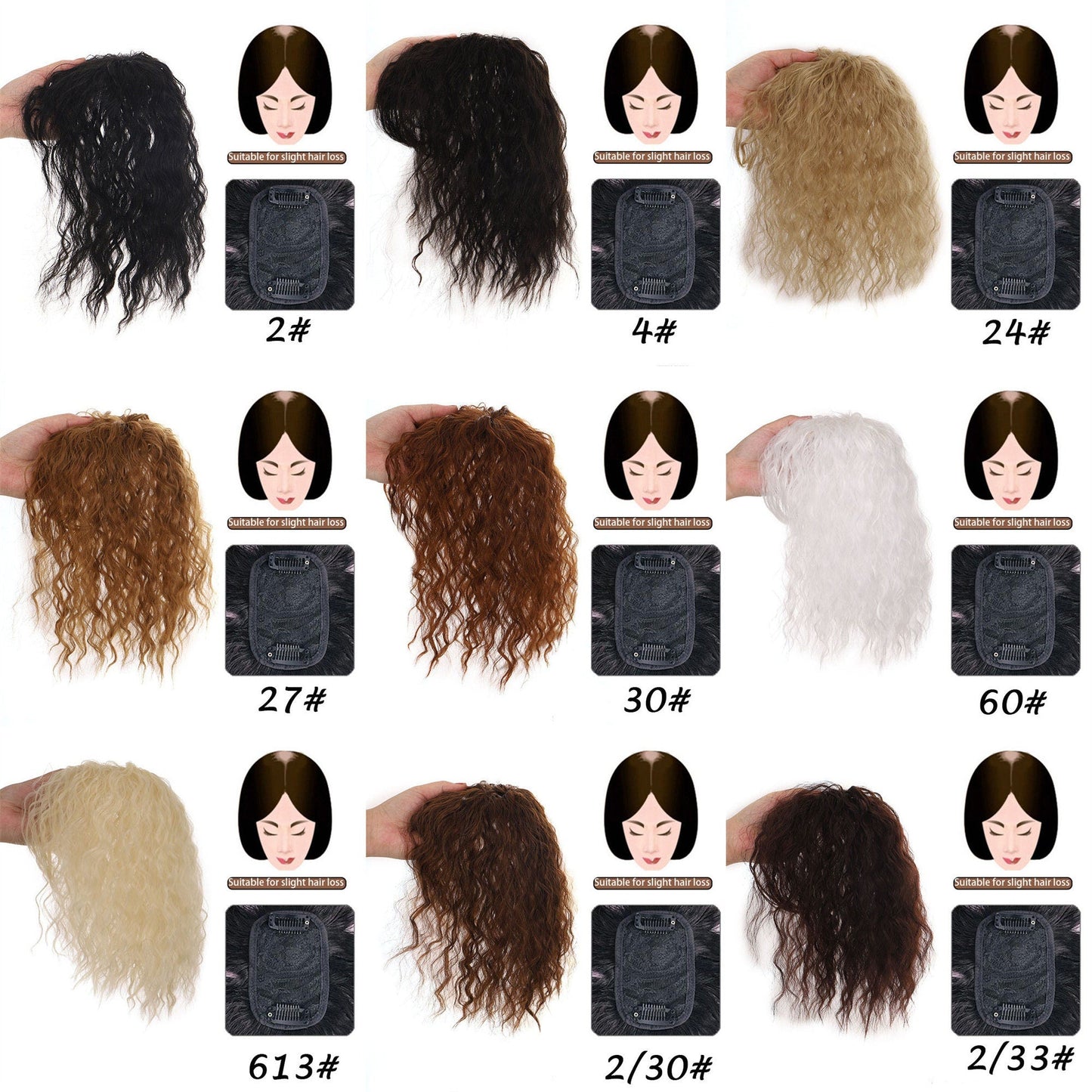 14'' Curly 3D Hair Extension With Bangs, Extensions Clip on Fringe Bangs, Human Hair Clip in Hair Bangs, Topper Real Hair Air Bangs, Gifts