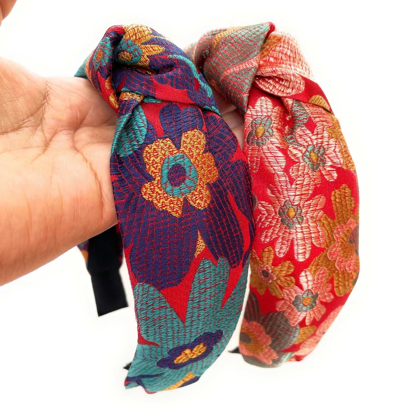 Vintage Floral Knot Headband
