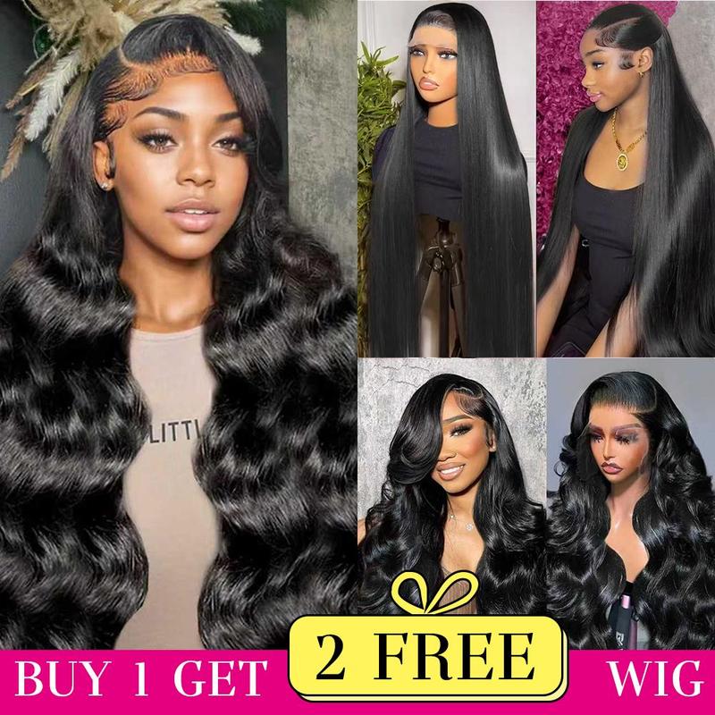 [Combo sale 26"&22"&22"] buy 1 get 3 wig" 26Inch 13x4 Curly Wave Hair Lace Front Wigs + 5x5 22Inch Straight Human Hair Hair+ 22Inch Body Wave Human Hair Hair Pre Plucked HD Transparent Lace Frontal Human Hair Wigs 180% Density