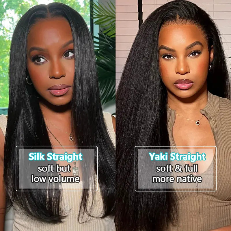 Flash Sale Yaki Straight 6x4.5/4x4/13x6 HD Transparent Pre-Cut Lace Frontal Human Hair Wig Affordable Natural Look Wigs